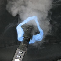 versatile JetSteam cleaning machine sanitises and removes stains from all upholstery leaving a professional finish