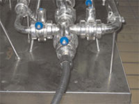 decontamination of all bottling lines and fittings