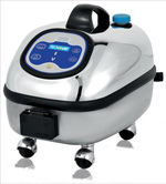 industrial steam cleaning machine designed to be easy to handle and portable for access throughout industries
