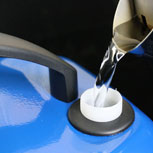 continuous steam is produced, thanks to the seperate water tank
