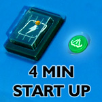 ready for use in just 4 minutes from switching on