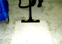 Use the Jetvac, to clean floors within a cheese production facility