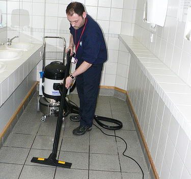 bathroom and toilet cleaning equipment for use throughout busy venues